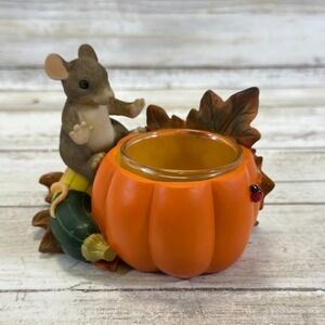 Charming Tails Figurine ~ Pumpkin Squash Votive ~ 93/101 Fitz and Floyd